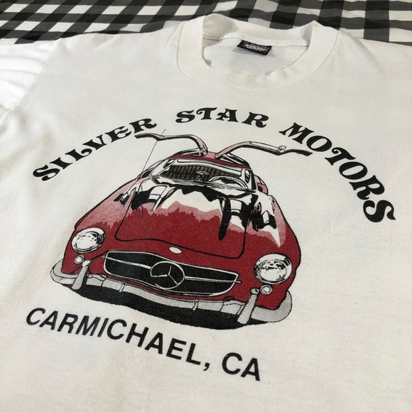 Mercedes Benz 300SL Gullwing Auto Repair Vintage T - Picture 2 of 11